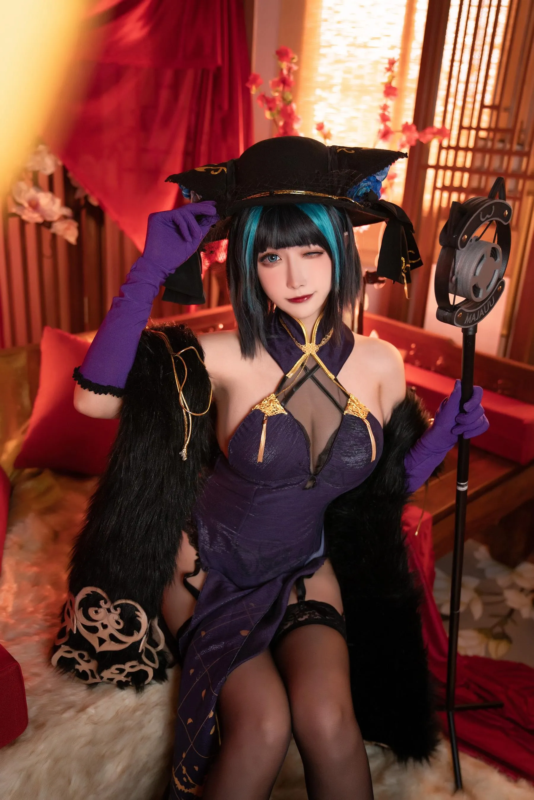 Momoko葵葵 – NO.37 碧蓝航线柴郡 音乐绚烂CaitSith [16P]插图3
